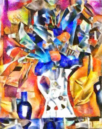Bouquet in Blue Color by Alex Caminker